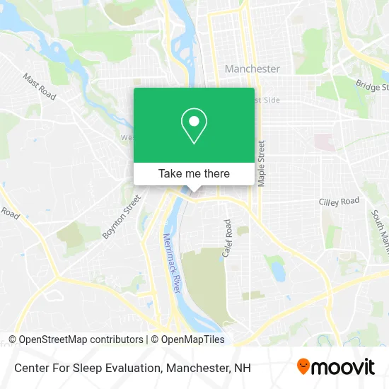 Center For Sleep Evaluation map
