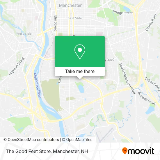 The Good Feet Store map