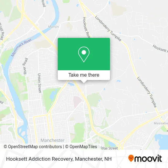 Hooksett Addiction Recovery map