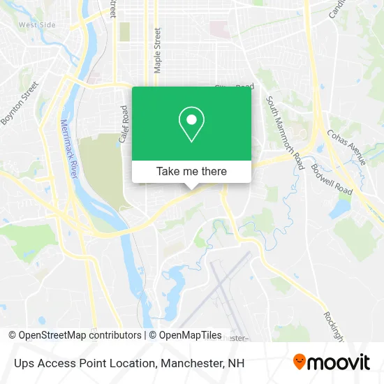 Ups Access Point Location map