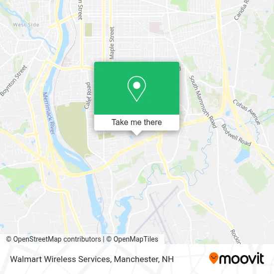 Walmart Wireless Services map