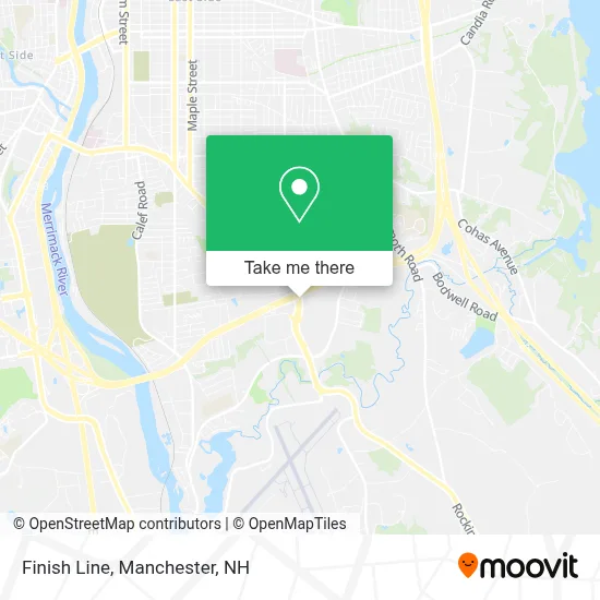 Finish Line map
