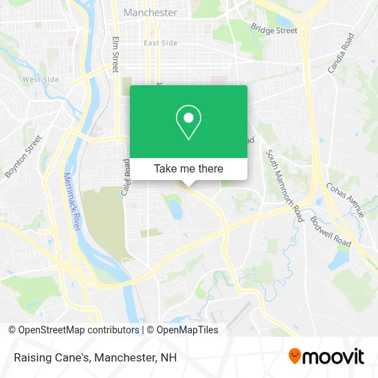 Raising Cane's map