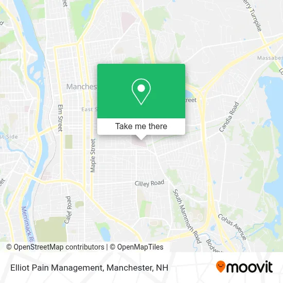 Elliot Pain Management map