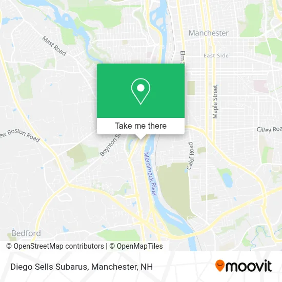 Diego Sells Subarus map