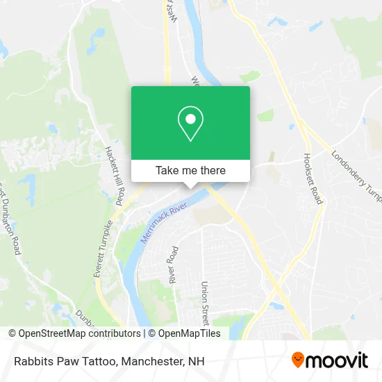 Rabbits Paw Tattoo map
