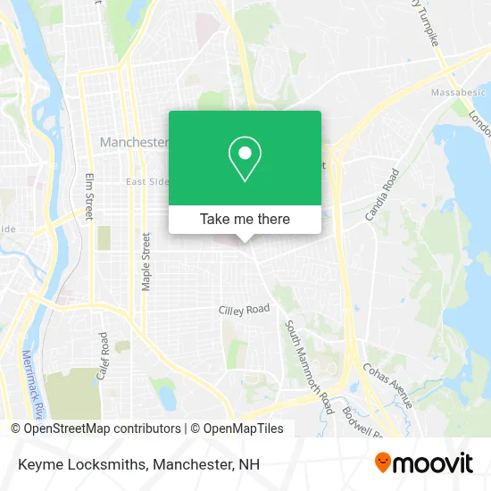 Keyme Locksmiths map