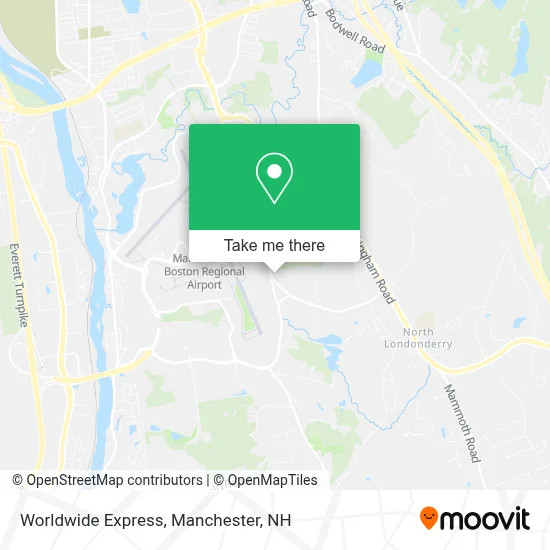 Worldwide Express map