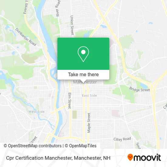 Cpr Certification Manchester map