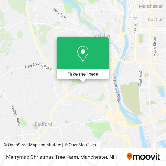 Merrymac Christmas Tree Farm map