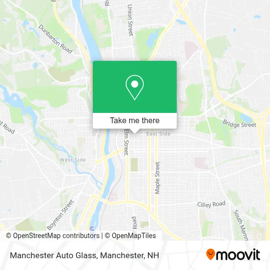Manchester Auto Glass map