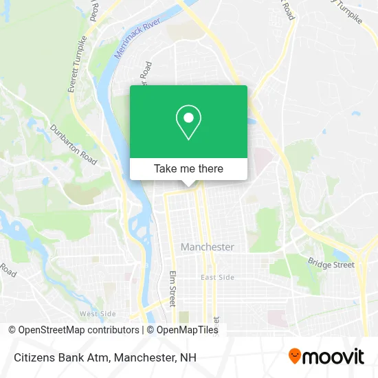 Citizens Bank Atm map