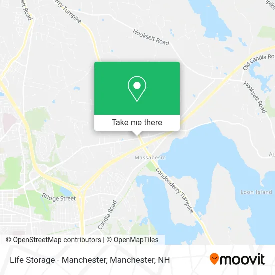 Life Storage - Manchester map