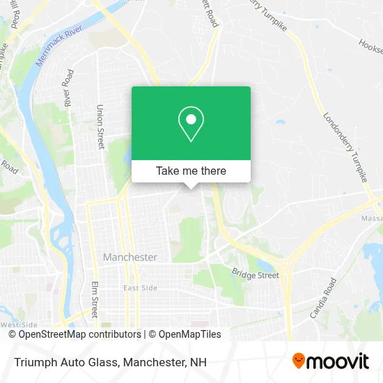 Triumph Auto Glass map