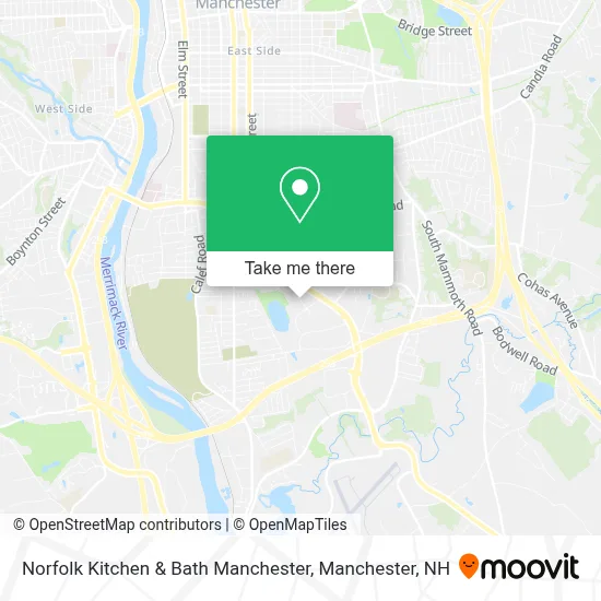Norfolk Kitchen & Bath Manchester map