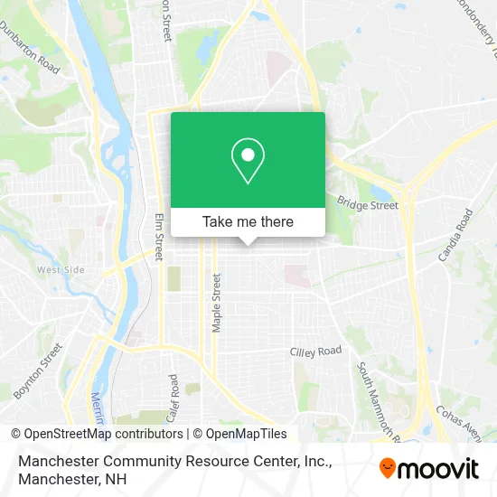 Manchester Community Resource Center, Inc. map