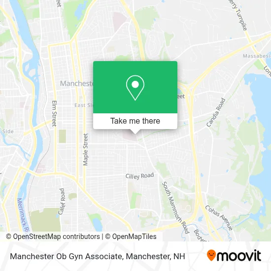 Manchester Ob Gyn Associate map