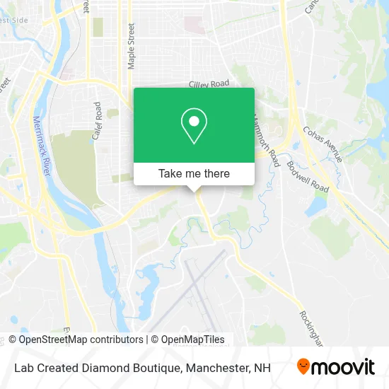 Lab Created Diamond Boutique map