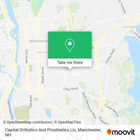 Capital Orthotics And Prosthetics Llc map