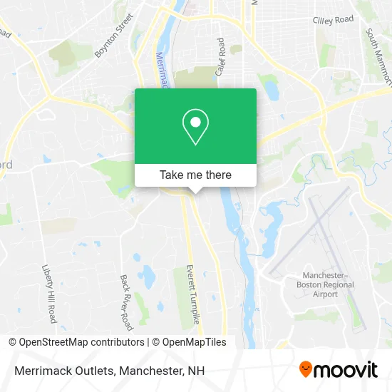 Merrimack Outlets map