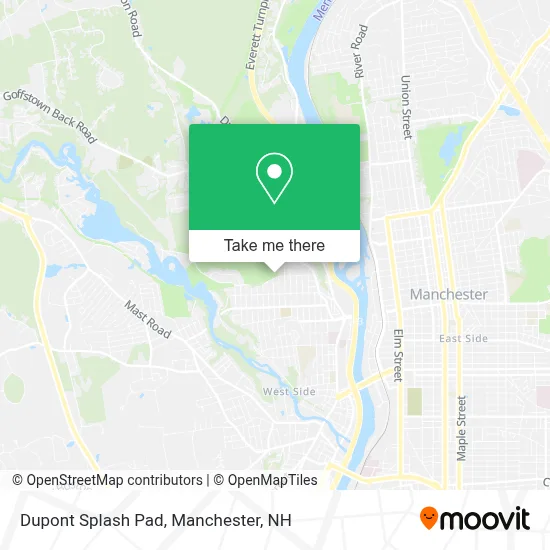 Dupont Splash Pad map