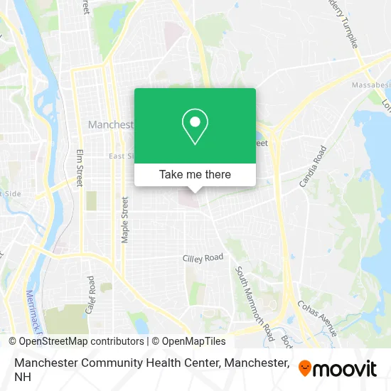 Manchester Community Health Center map