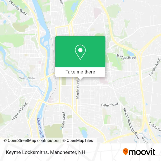 Keyme Locksmiths map