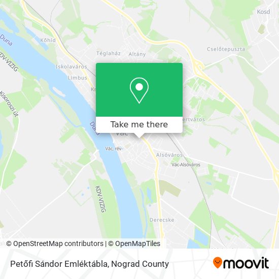 Petőfi Sándor Emléktábla map