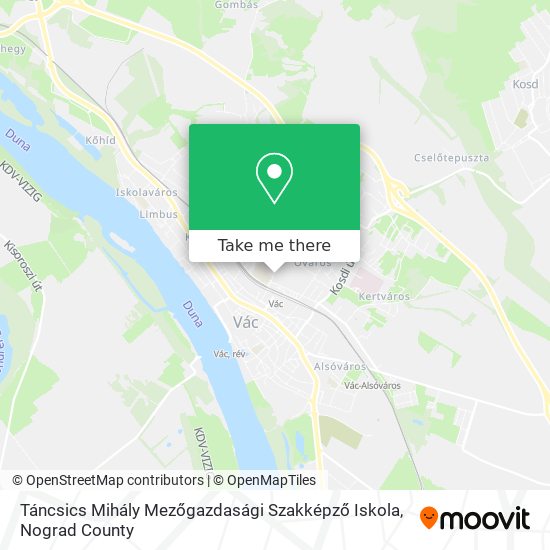 Táncsics Mihály Mezőgazdasági Szakképző Iskola map