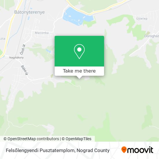 Felsőlengyendi Pusztatemplom map