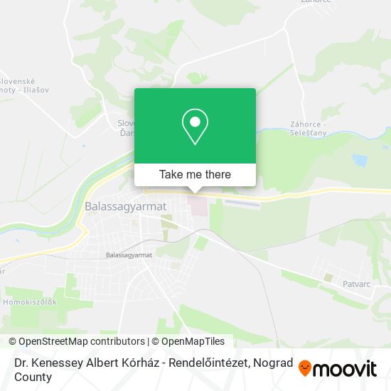 Dr. Kenessey Albert Kórház - Rendelőintézet map