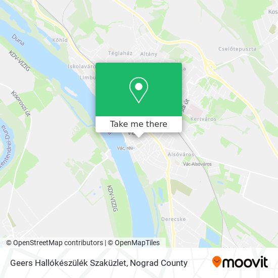 Geers Hallókészülék Szaküzlet map