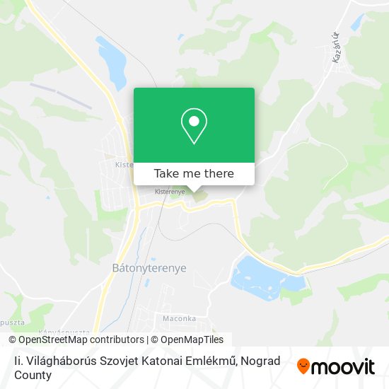 Ii. Világháborús Szovjet Katonai Emlékmű map