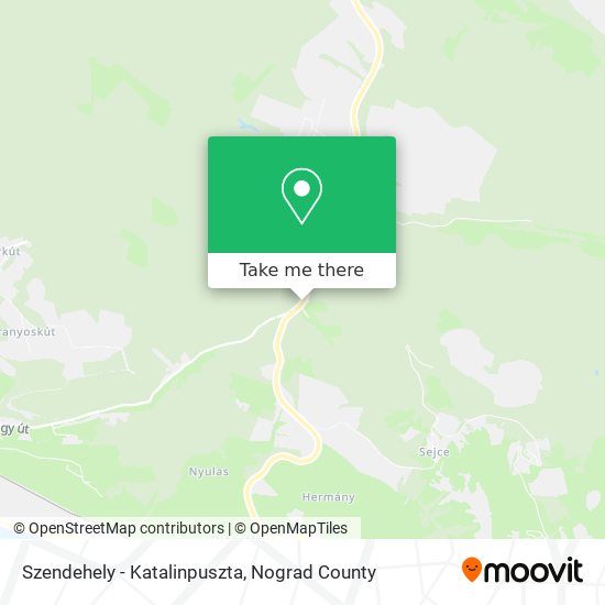 Szendehely - Katalinpuszta map