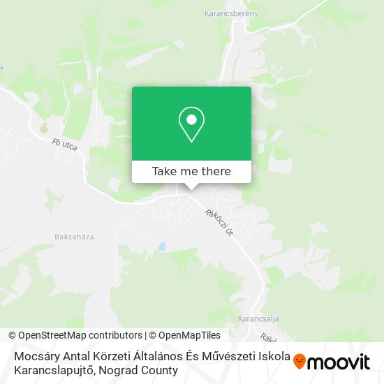 Mocsáry Antal Körzeti Általános És Művészeti Iskola Karancslapujtő map