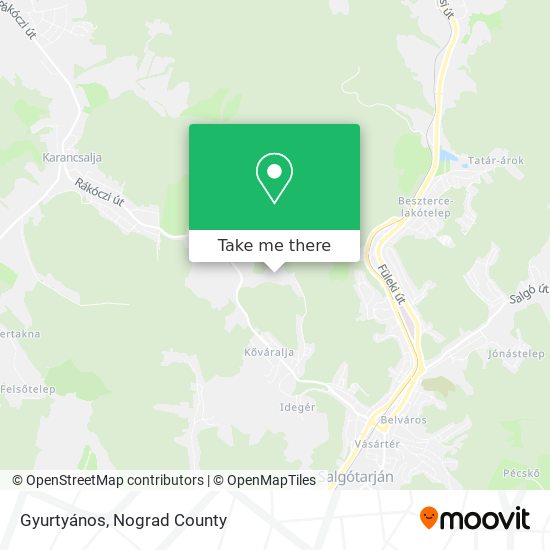 Gyurtyános map