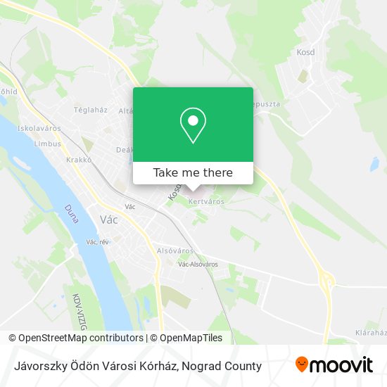 Jávorszky Ödön Városi Kórház map