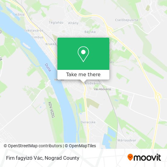 Firn fagyizó Vác map
