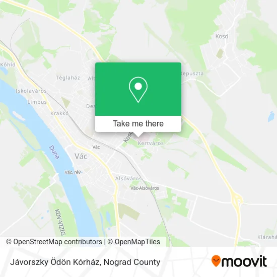 Jávorszky Ödön Kórház map
