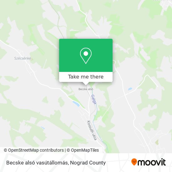 Becske alsó vasútállomás map