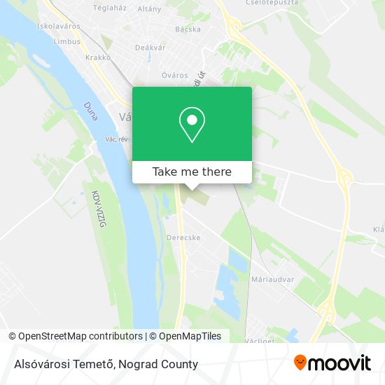 Alsóvárosi Temető map