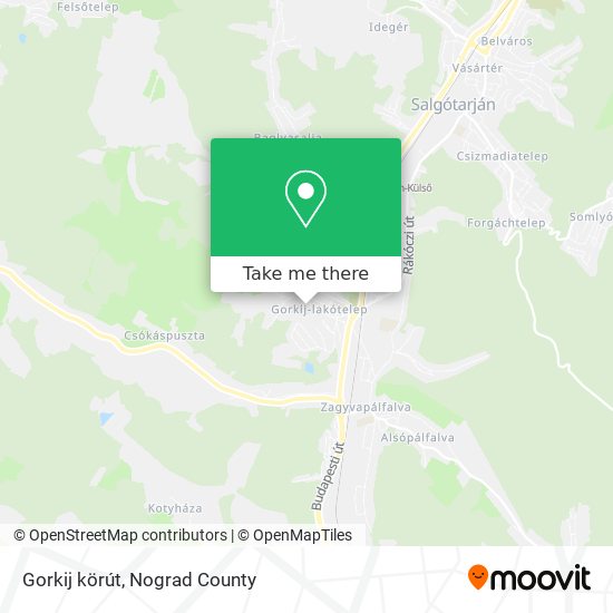 Gorkij körút map