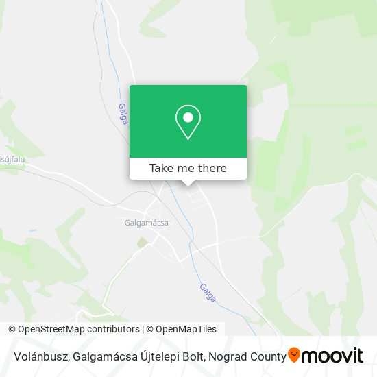 Volánbusz, Galgamácsa Újtelepi Bolt map