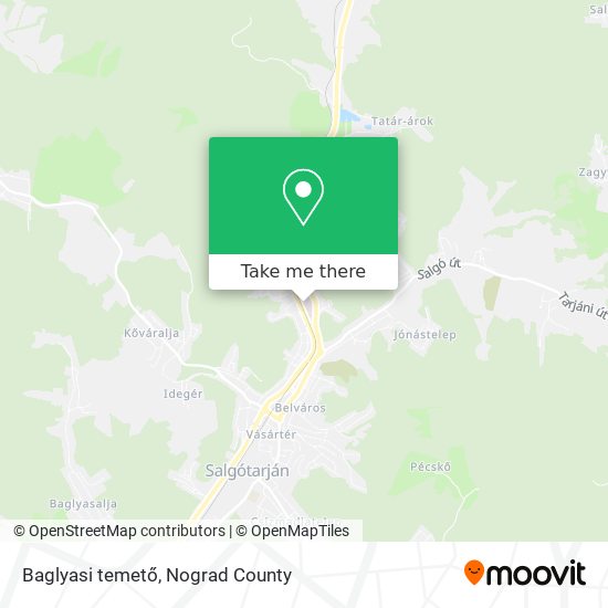 Baglyasi temető map