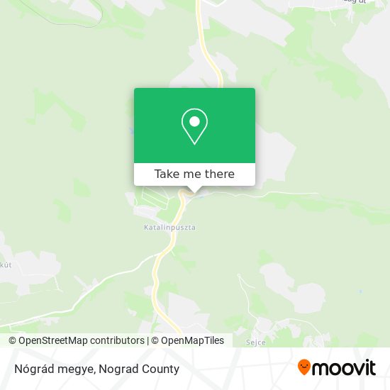 Nógrád megye map