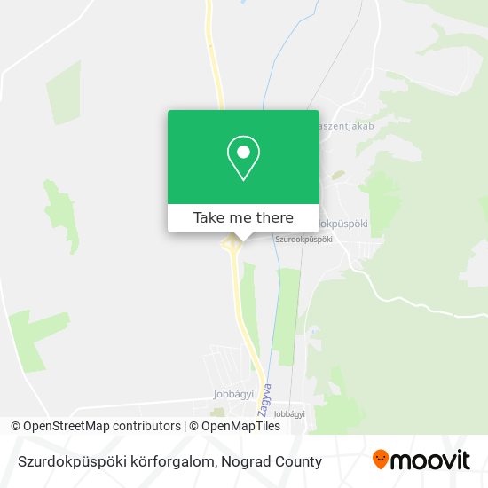 Szurdokpüspöki körforgalom map