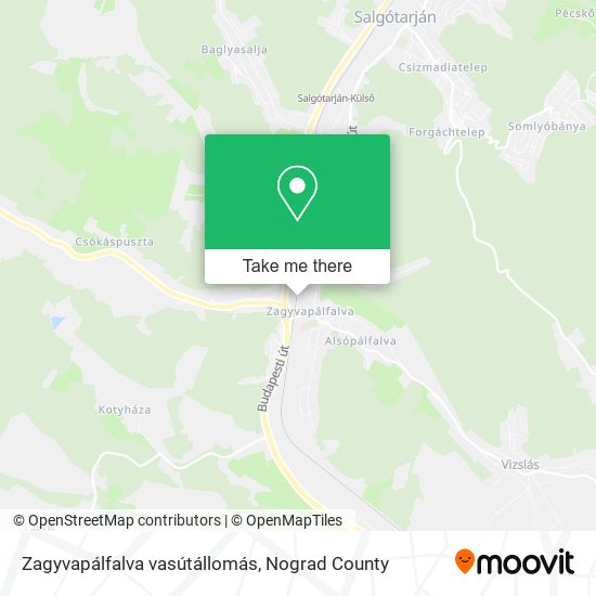 Zagyvapálfalva vasútállomás map
