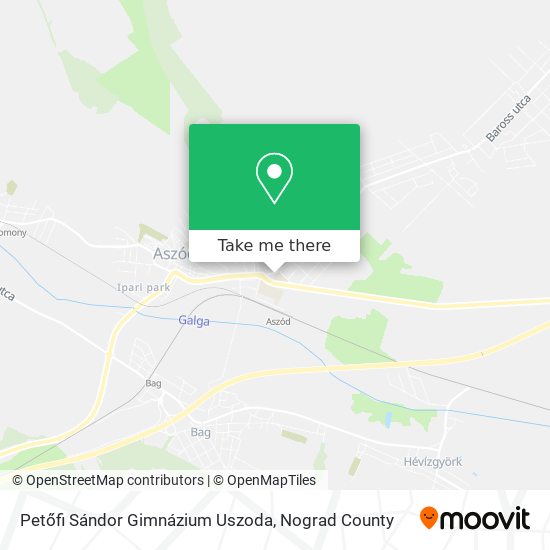Petőfi Sándor Gimnázium Uszoda map