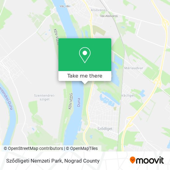 Sződligeti Nemzeti Park map
