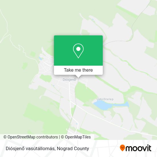 Diósjenő vasútállomás map